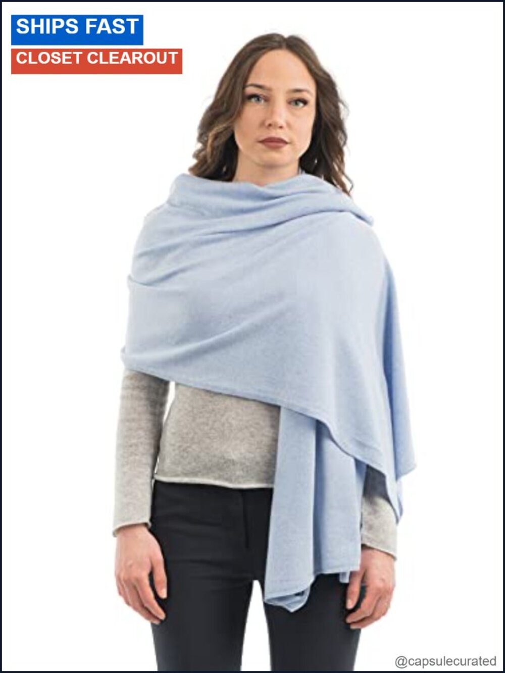 Wool Cashmere Blend Stole Wrap Pashmina Shawl Travel Scarf